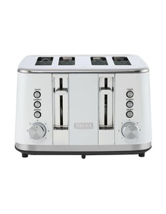 The Toasty Slice 4 Slice Toaster in White
