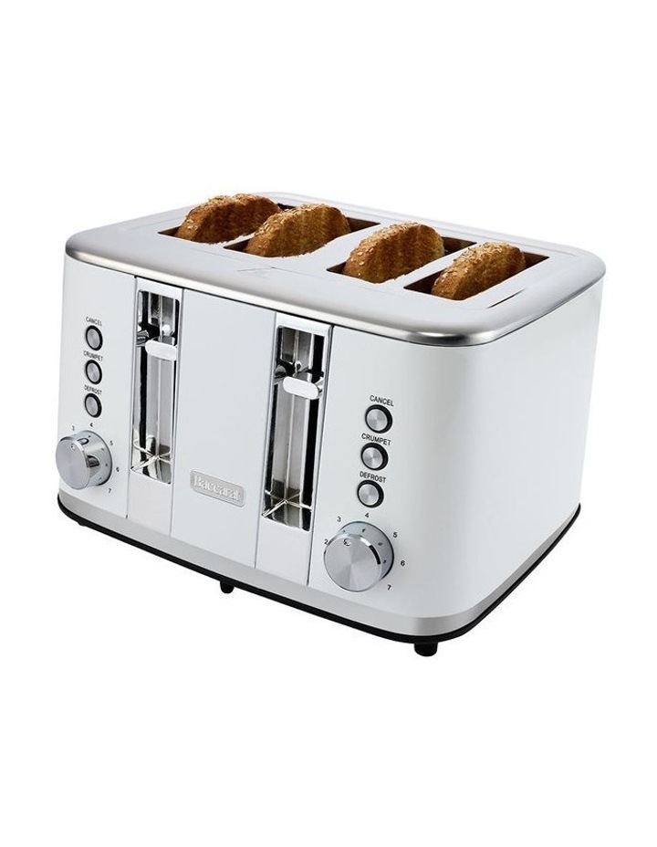 The Toasty Slice 4 Slice Toaster in White image 3