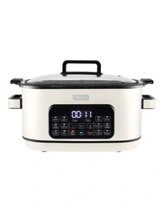 GREEN STONE Sear & Slow 6L Slow Cooker in Salt