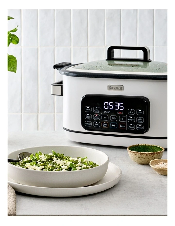 GREEN STONE Sear & Slow 6L Slow Cooker in Salt image 3