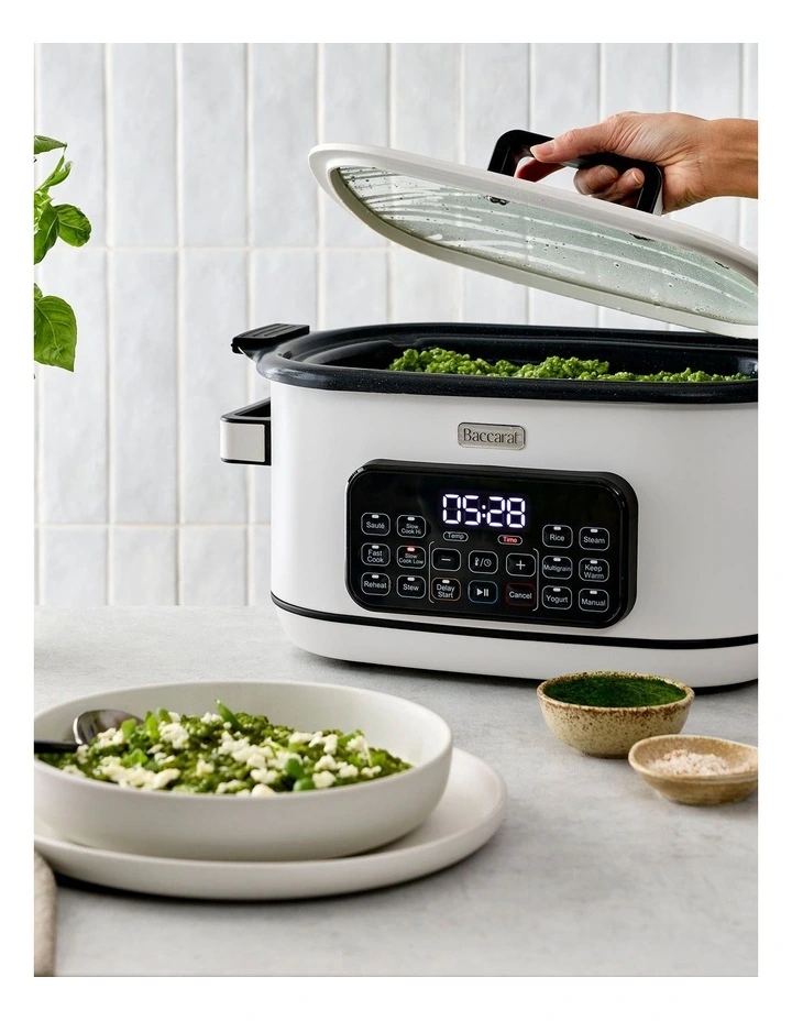 GREEN STONE Sear & Slow 6L Slow Cooker in Salt image 4
