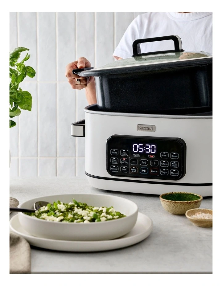 GREEN STONE Sear & Slow 6L Slow Cooker in Salt image 5