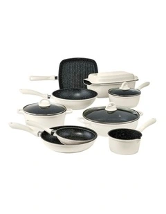 Baccarat STONE 10 Piece Cookware Set with Wok in Cream