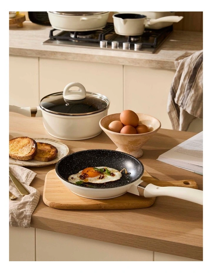 Baccarat STONE 10 Piece Cookware Set with Wok in Cream image 4