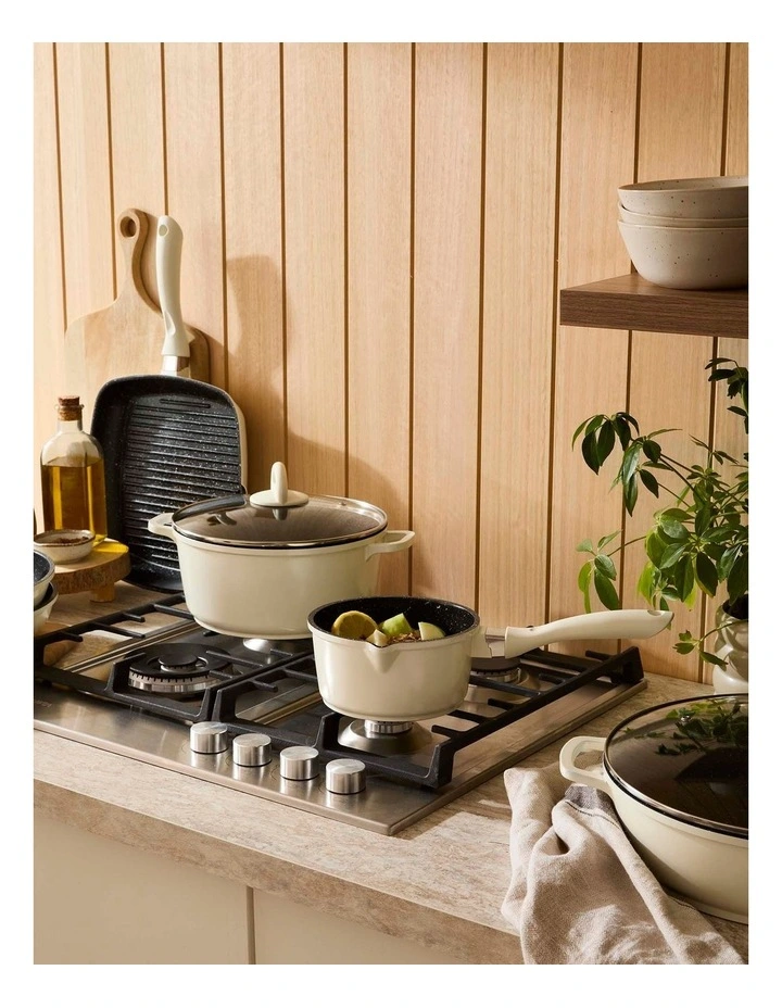 Baccarat STONE 10 Piece Cookware Set with Wok in Cream image 5