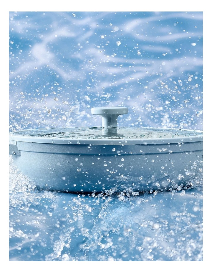 NOOK by Baccarat Saute Pan with Lid 30cm in Sky image 5