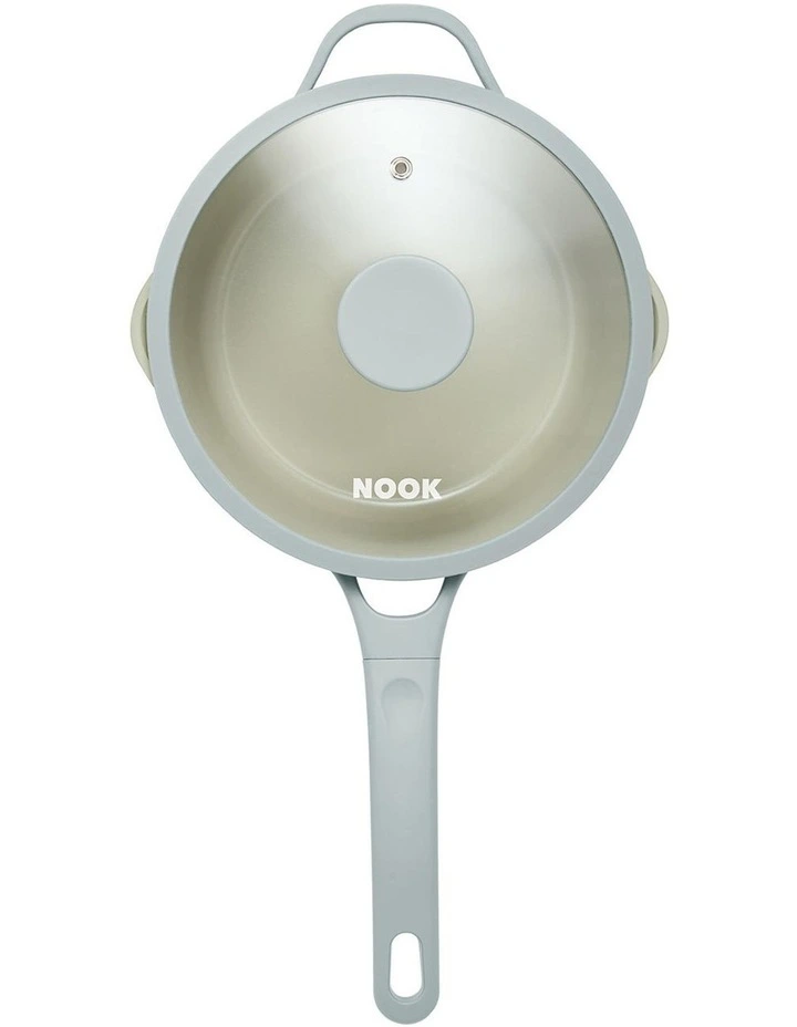 NOOK by Baccarat Saucepan with Lid 20cm in Sky image 3