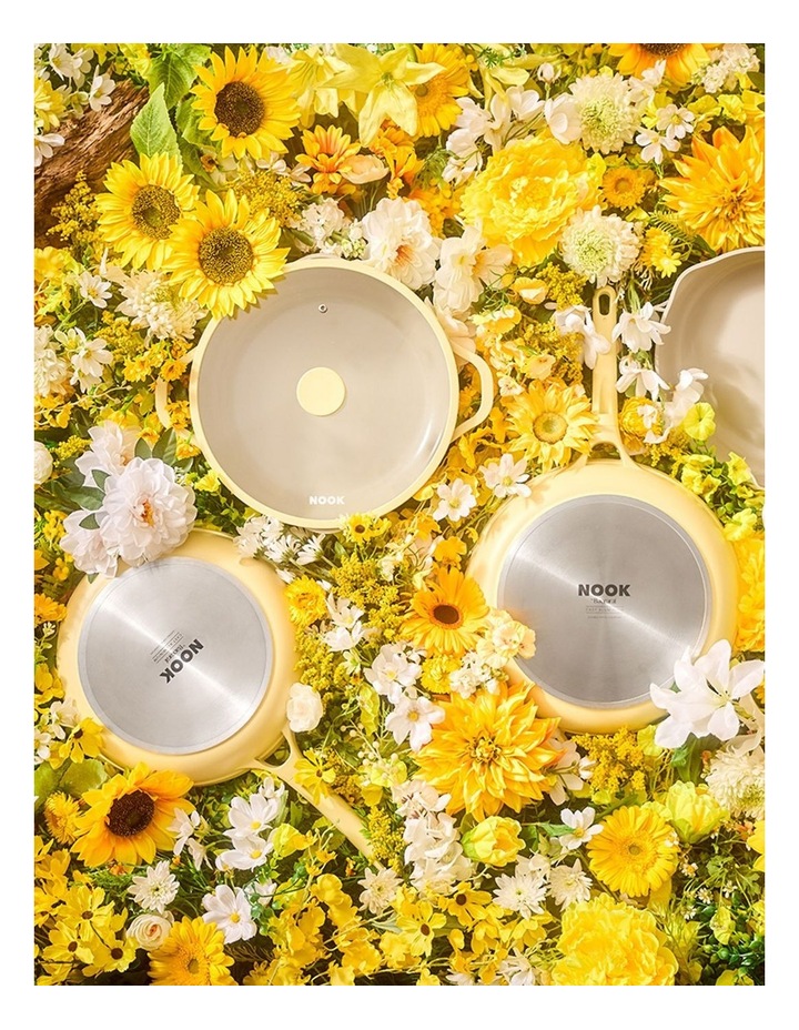 NOOK by Baccarat Saute Pan with Lid 30cm in Butter image 5