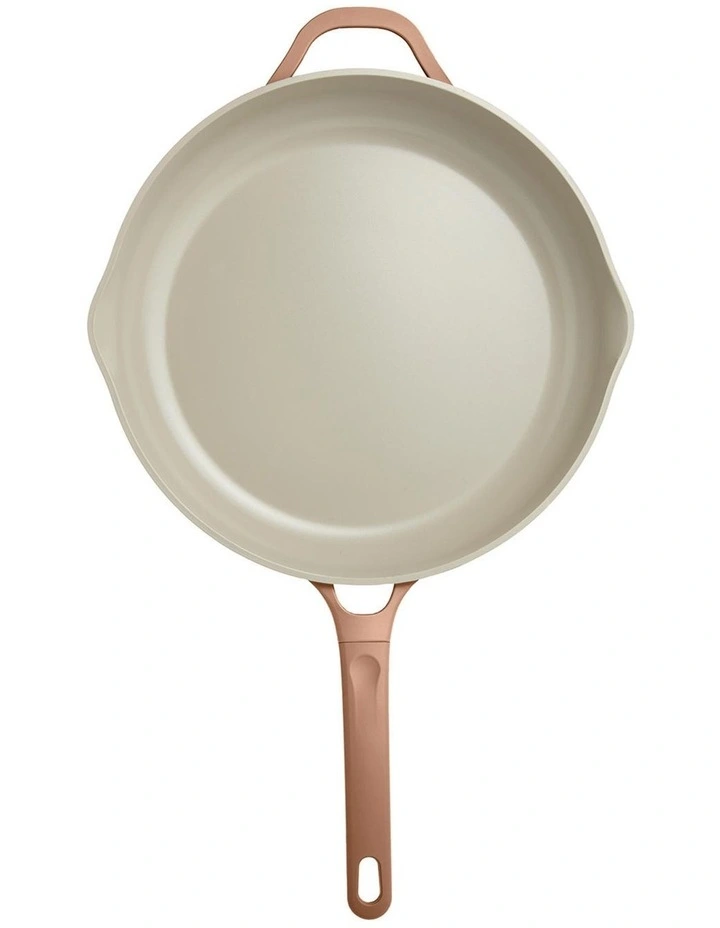 NOOK by Baccarat Frypan with Helper Handle 32cm in Terracotta image 1
