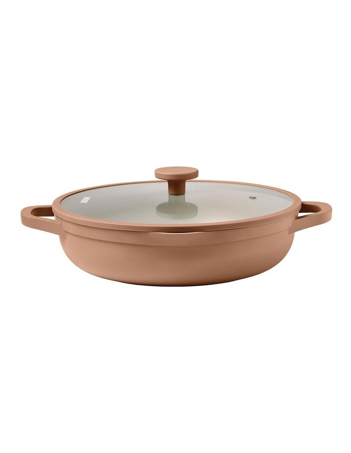 NOOK by Baccarat Saute Pan with Lid 30cm in Terracotta image 1