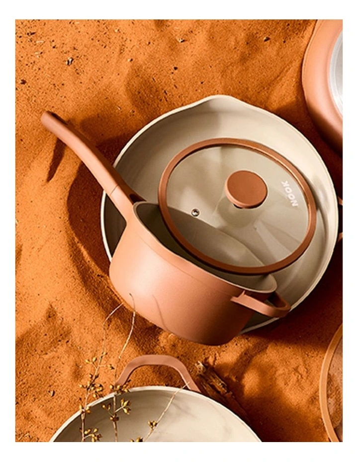 NOOK by Baccarat Saucepan with Lid 20cm in Terracotta image 4
