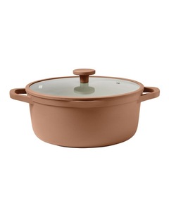 NOOK by Baccarat Casserole with Lid 28cm in Terracotta