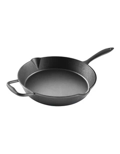 GRYLT Cast Iron Frypan 28cm in Black