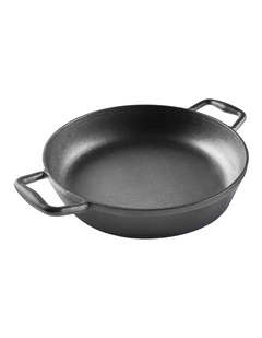 GRYLT Cast Iron Saut Pan with Lid 30cm in Black