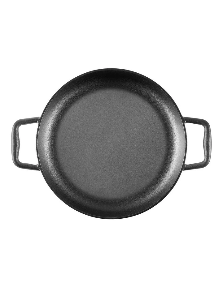 GRYLT Cast Iron Saut Pan with Lid 30cm in Black image 5