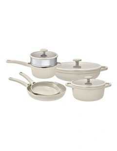 NOOK by Baccarat 6 Piece Cookware Set Cream