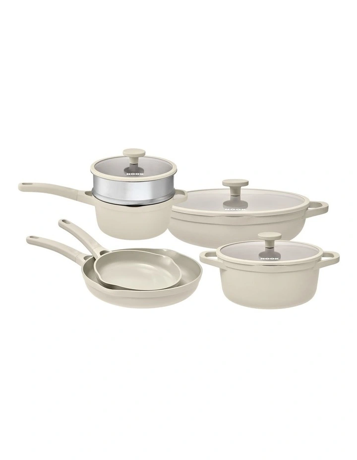 NOOK by Baccarat 6 Piece Cookware Set Cream image 1