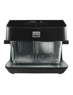 Baccarat GREEN STONE Airfryer Glass 8 Litre in Black