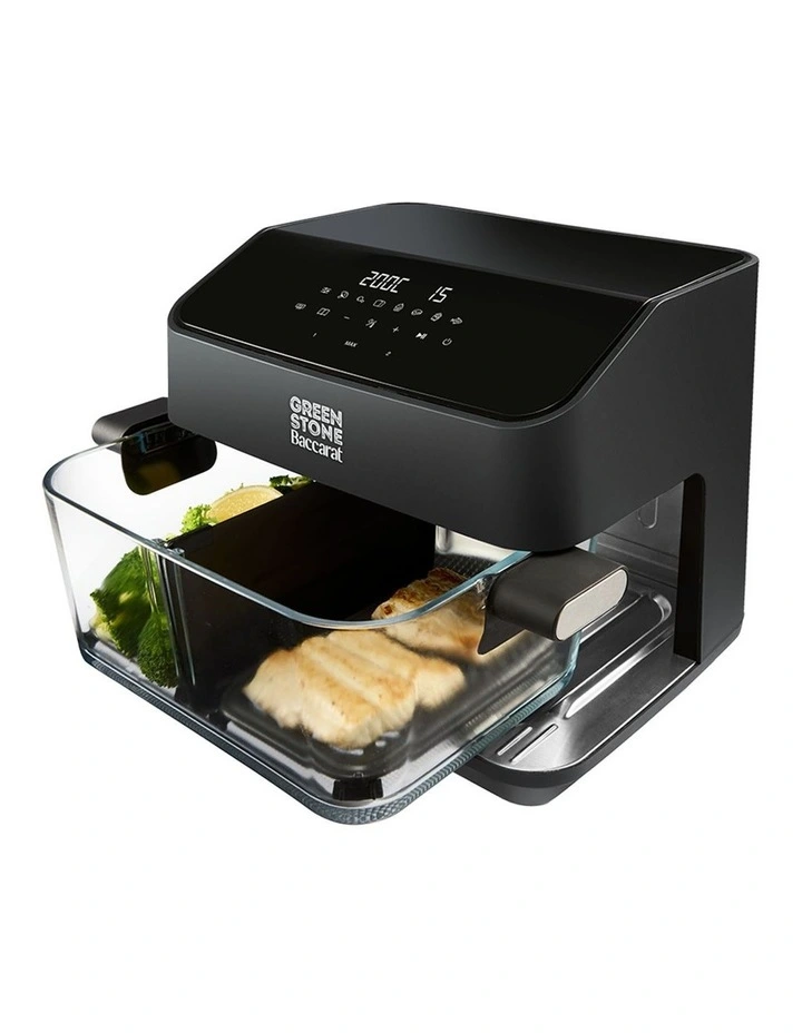 Baccarat GREEN STONE Airfryer Glass 8 Litre in Black image 3