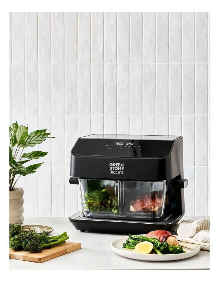Baccarat GREEN STONE Airfryer Glass 8 Litre in Black image 5