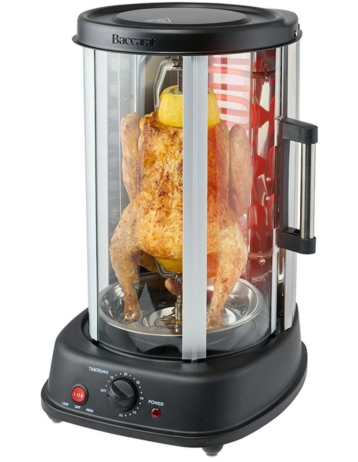 Baccarat Vertical Rotisserie Grill in Black image 3