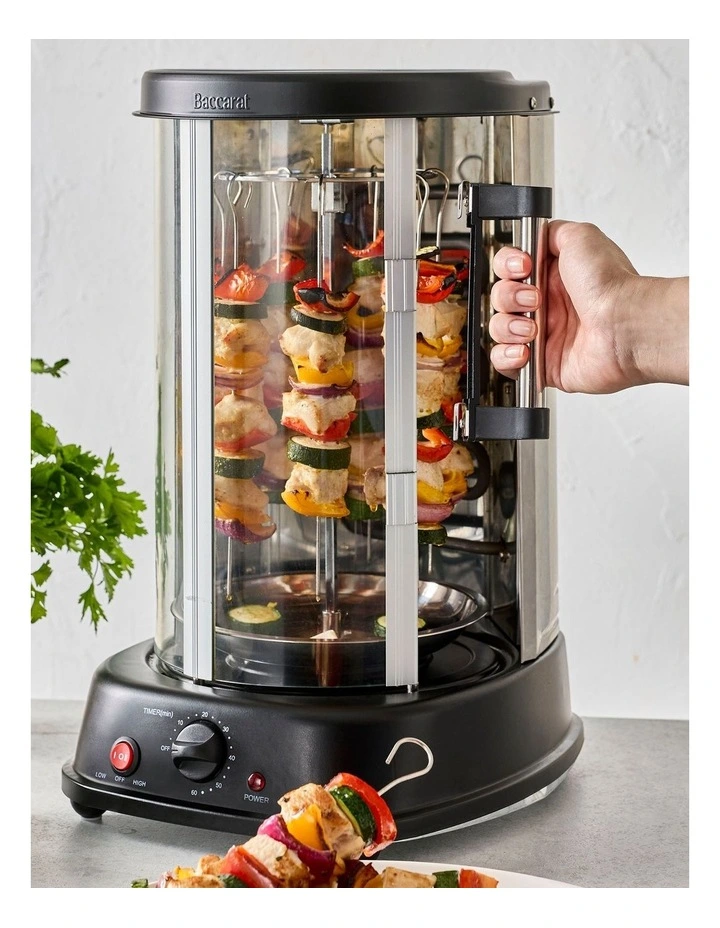 Baccarat Vertical Rotisserie Grill in Black image 6
