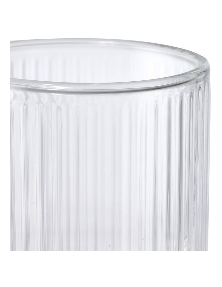 salt&pepper Brew Double Wall Rib Latte 230mL Set of 2 in Clear image 4