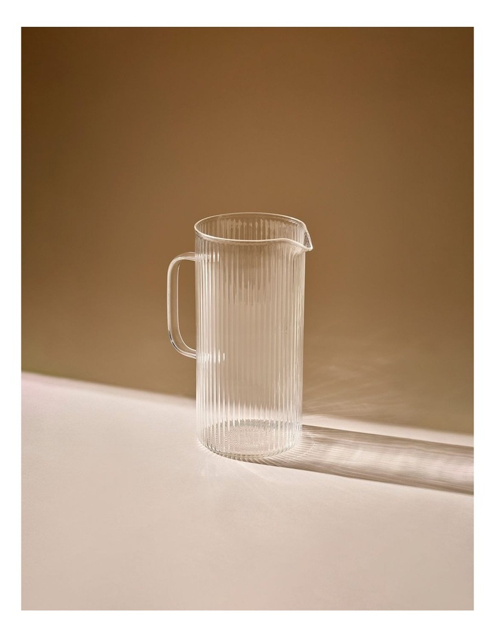 salt&pepper Brew Rib Jug 2L in Clear image 2