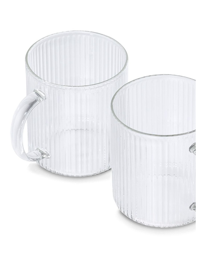 salt&pepper Brew Rib Mugs 360mL Set of 2 in Clear image 5