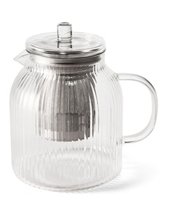 salt&pepper Brew Rib Teapot 1L in Clear