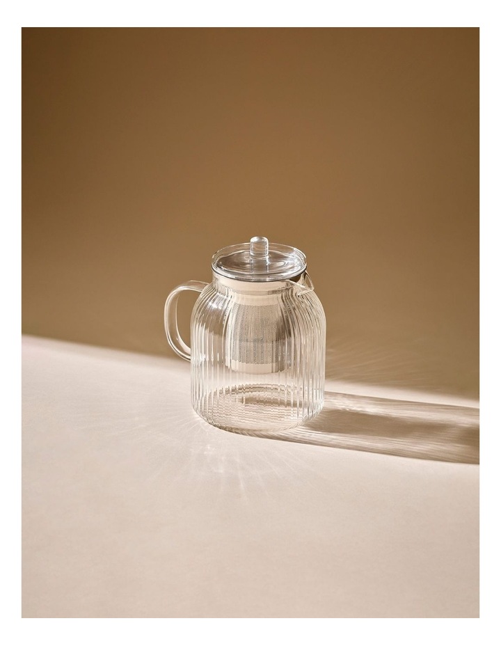 salt&pepper Brew Rib Teapot 1L in Clear image 2