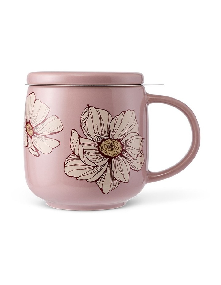 salt&pepper Kit Mug with Strainer 420mL in Powder Pink image 3