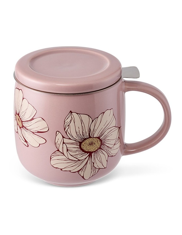 salt&pepper Kit Mug with Strainer 420mL in Powder Pink image 4