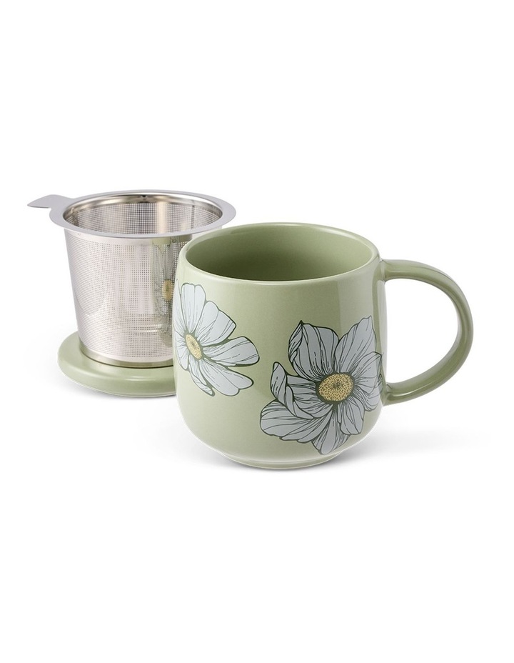 salt&pepper Kit Mug with Strainer 420mL in Salt Bush image 1