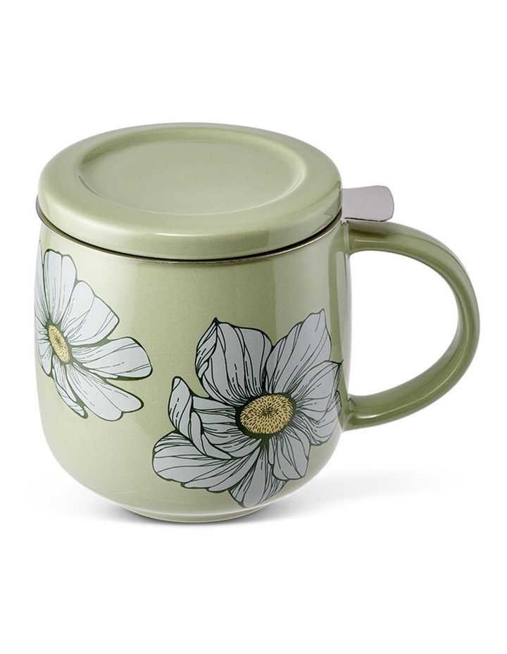 salt&pepper Kit Mug with Strainer 420mL in Salt Bush image 4