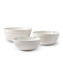 salt&pepper Noa 3 Piece Mixing Bowl Set in White