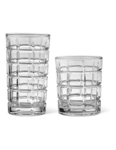 salt&pepper Prism 8 Piece Highball & Tumbler Glass Set in Clear