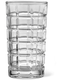 salt&pepper Prism 4 Piece Highball Glass Set 350mL in Clear