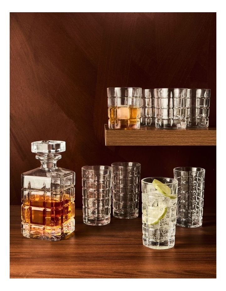 salt&pepper Prism 4 Piece Tumbler Glass Set 220mL in Clear image 7
