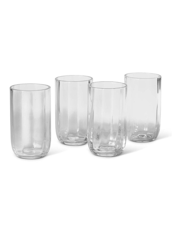salt&pepper Provence 4 Piece Highball Glass Set 500mL in Clear image 1