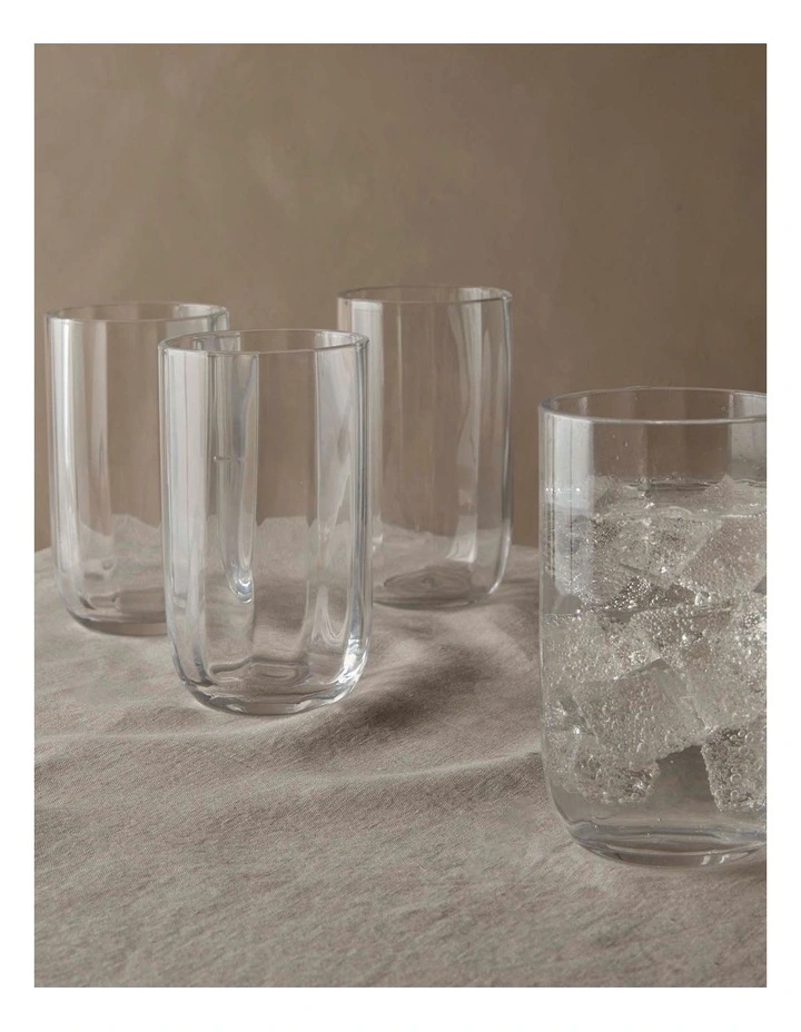 salt&pepper Provence 4 Piece Highball Glass Set 500mL in Clear image 7