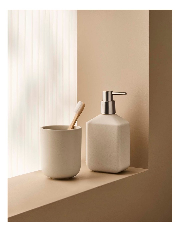 salt&pepper River Bathroom Tumbler 11 x 9cm in Sand image 2
