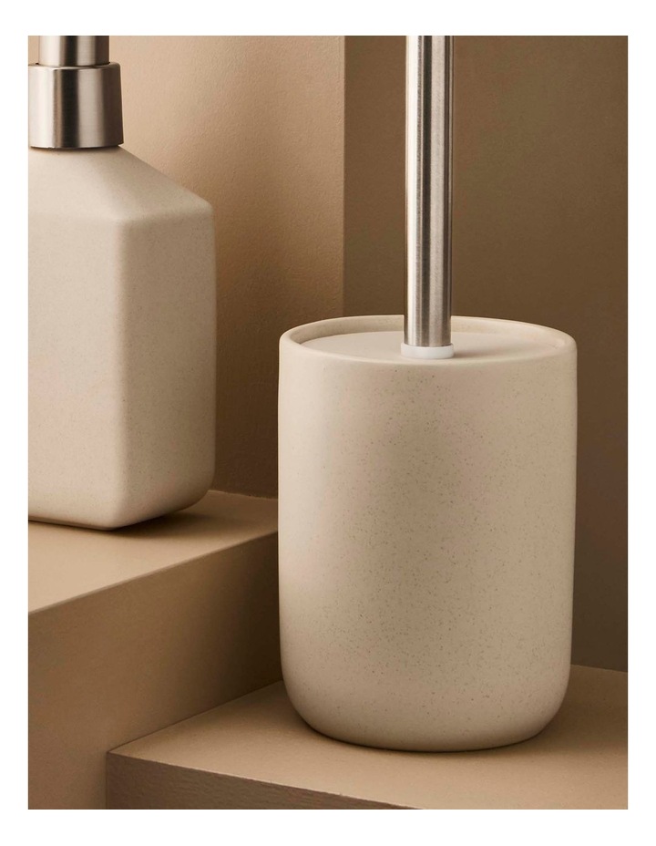 salt&pepper River Toilet Brush Holder in Sand image 6