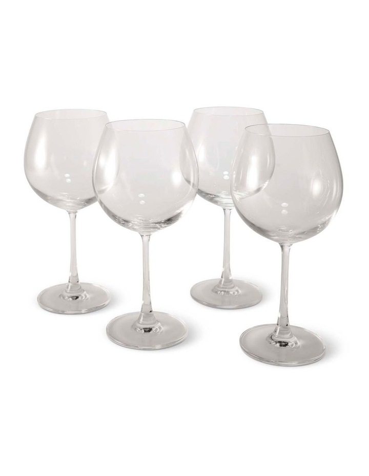 salt&pepper Salut 4 Piece Burgundy Glass Set 620mL in Clear image 1