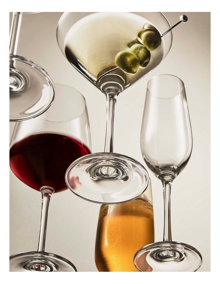 salt&pepper Salut 4 Piece Burgundy Glass Set 620mL in Clear image 7