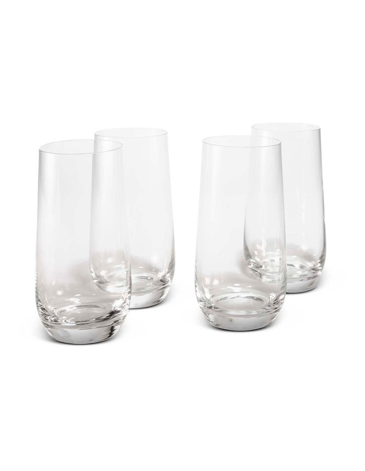 salt&pepper Salut 4 Piece Highball Glass Set 475mL in Clear image 1