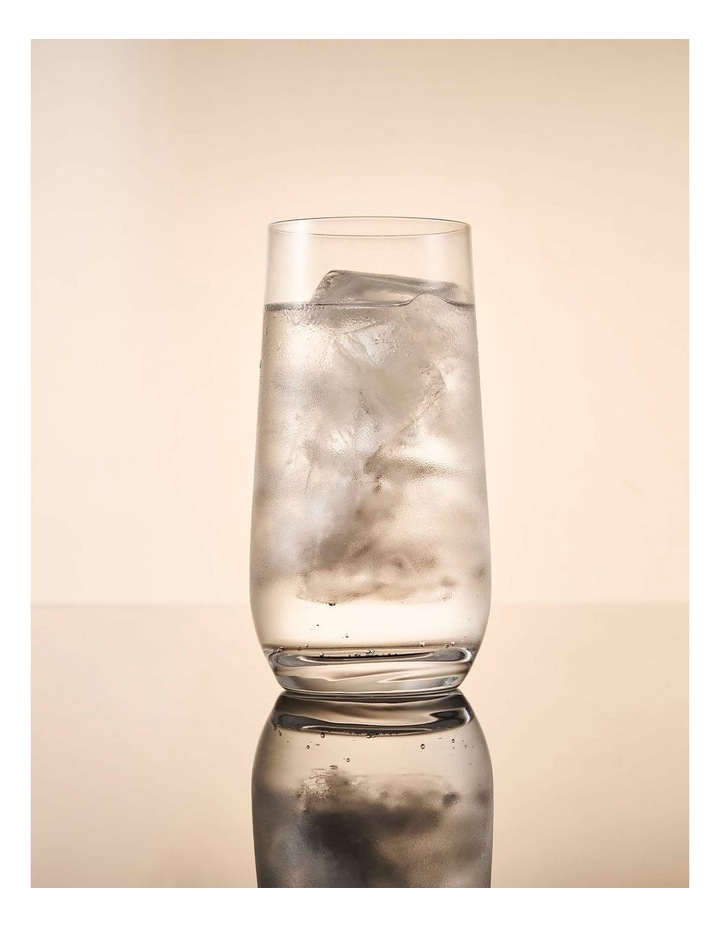 salt&pepper Salut 4 Piece Highball Glass Set 475mL in Clear image 6