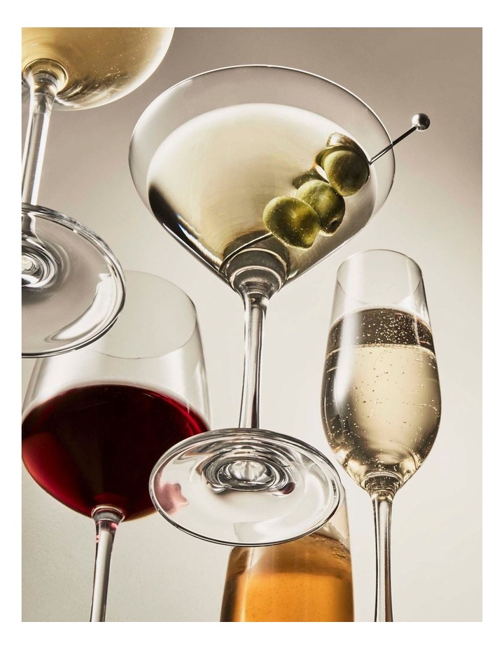 salt&pepper Salut 4 Piece Martini Glass Set 260mL in Clear image 6