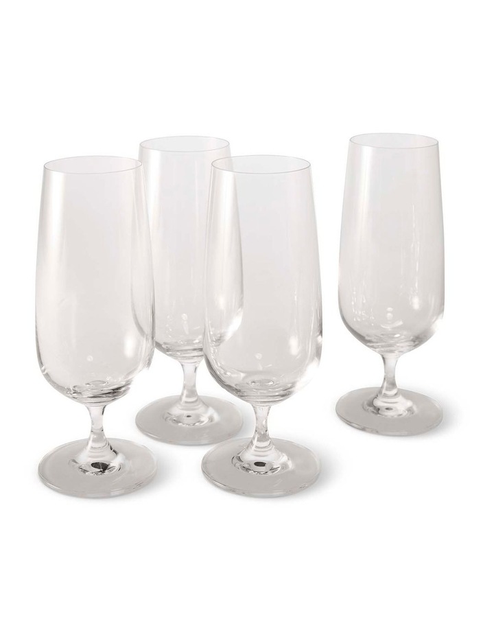 salt&pepper Salut 4 Piece Pilsner Glass Set 400mL in Clear image 1