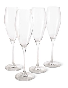 salt&pepper Salut 4 Piece Prosecco Glass Set 270mL in Clear